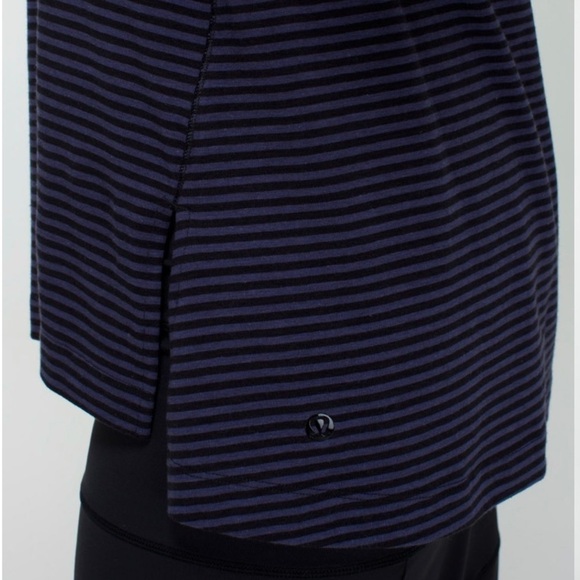 lululemon Mountain Tank Stripe Cadet Purple Black - Picture 7 of 14